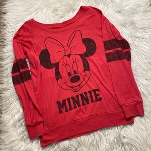 Disney Parks Minnie Mouse Long Sleeved Shirt, Small